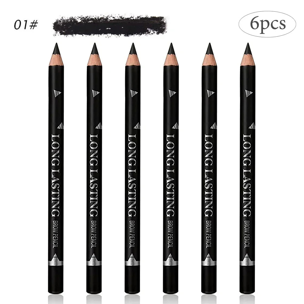 6pcs Eyebrow Eyeliner Pencils Makeup Pen
