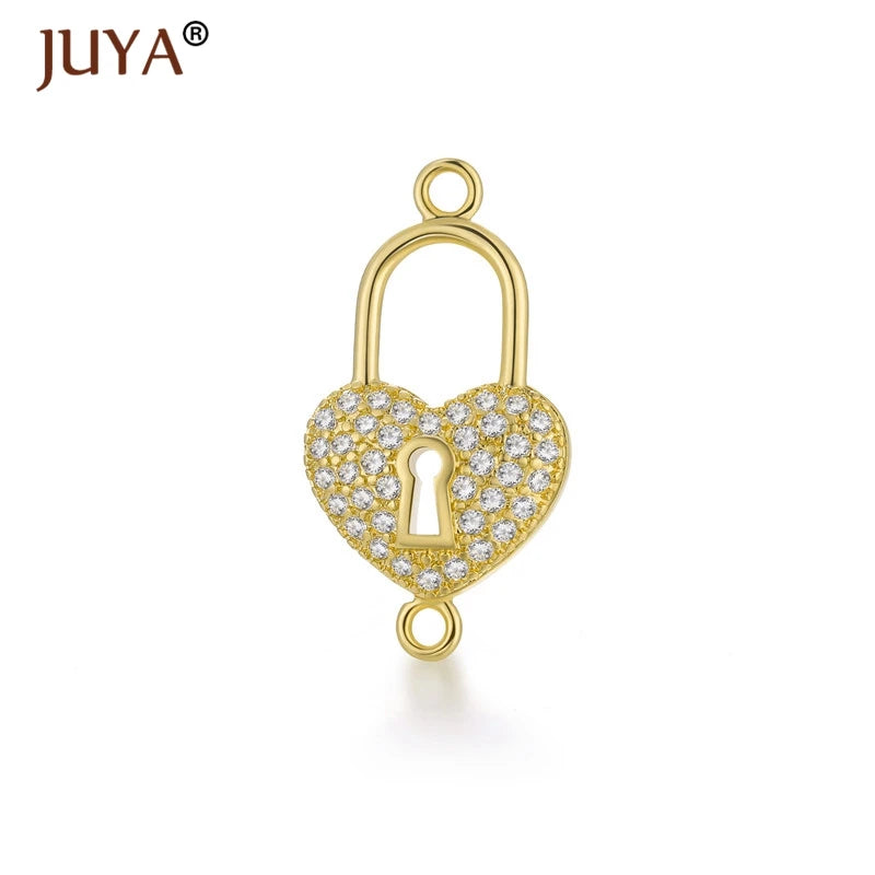 Juya  Series Connector Shiny Zircon Crystals
