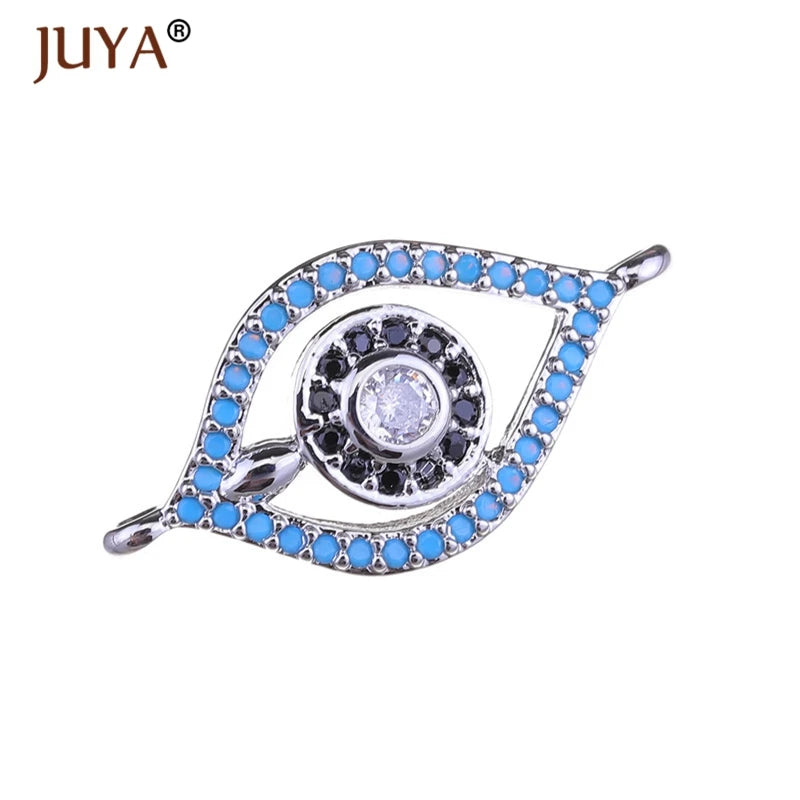 Juya  Series Connector Shiny Zircon Crystals