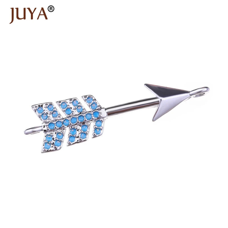 Juya  Series Connector Shiny Zircon Crystals