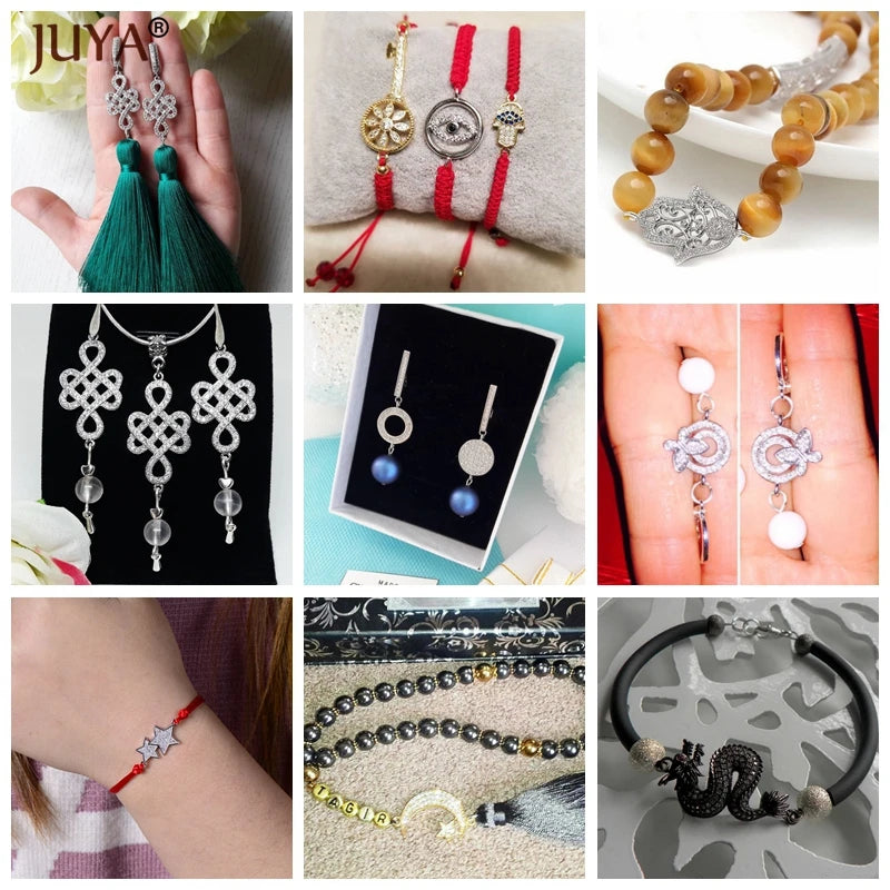 Juya  Series Connector Shiny Zircon Crystals