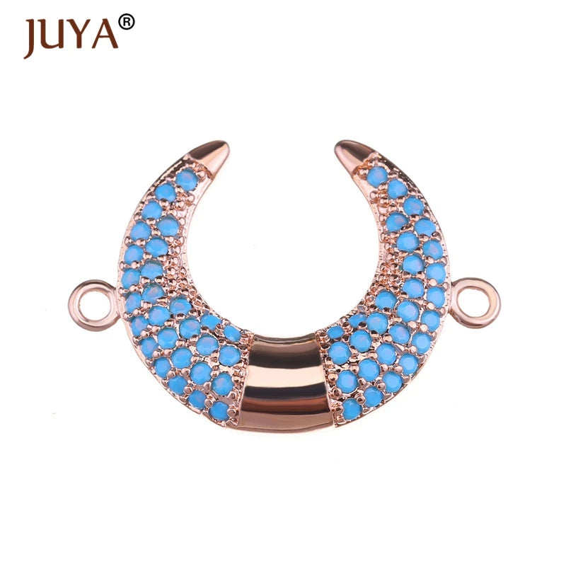 Juya  Series Connector Shiny Zircon Crystals