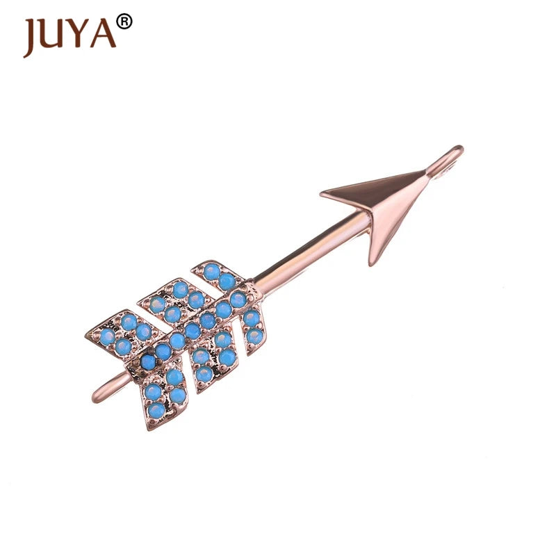 Juya  Series Connector Shiny Zircon Crystals