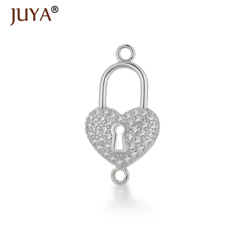 Juya  Series Connector Shiny Zircon Crystals