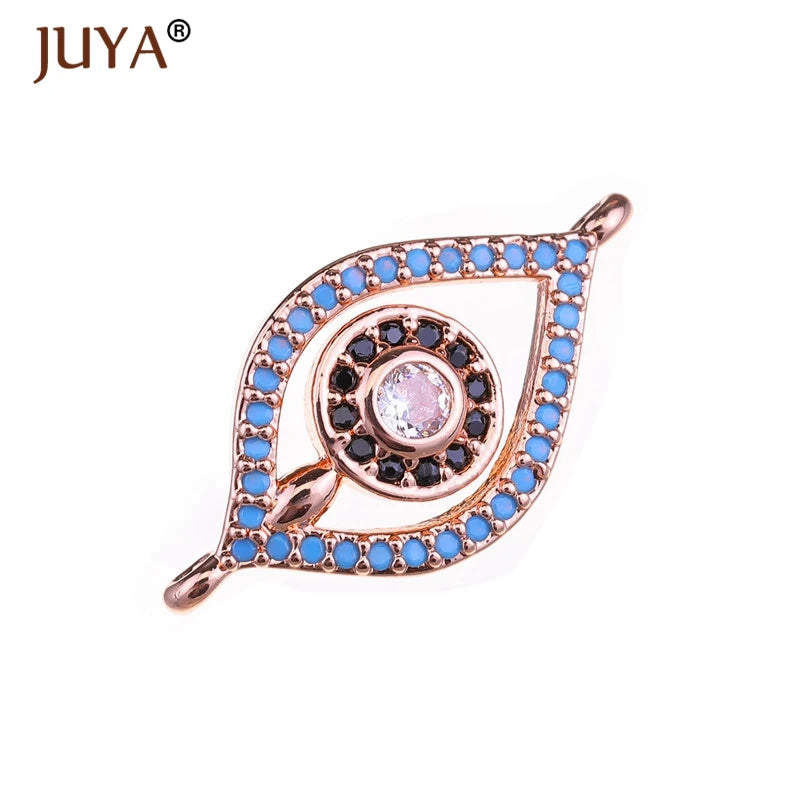 Juya  Series Connector Shiny Zircon Crystals