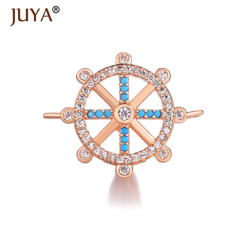 Juya  Series Connector Shiny Zircon Crystals