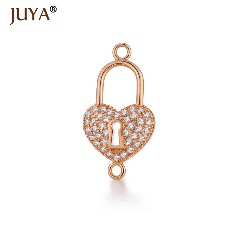 Juya  Series Connector Shiny Zircon Crystals