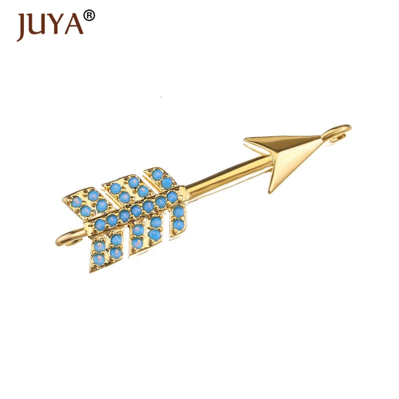 Juya  Series Connector Shiny Zircon Crystals