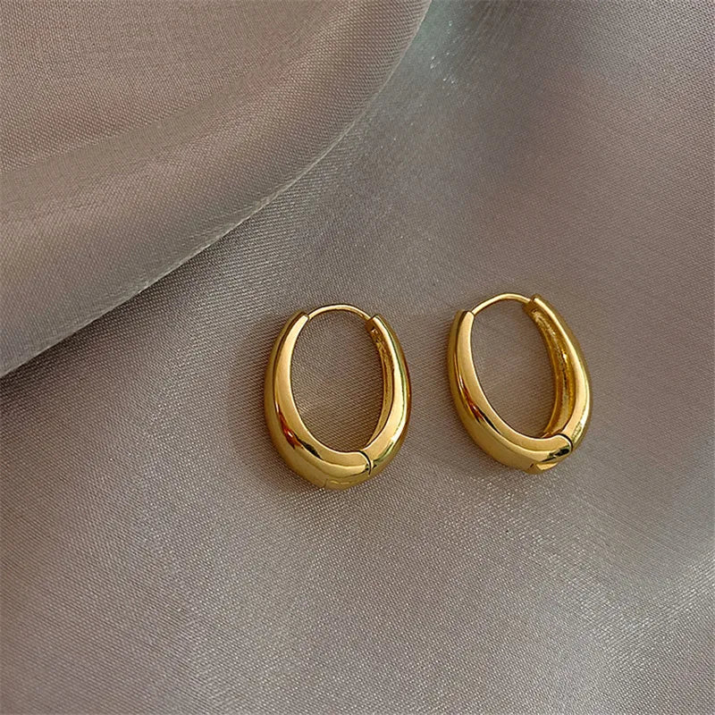 Metal Hoop Earrings