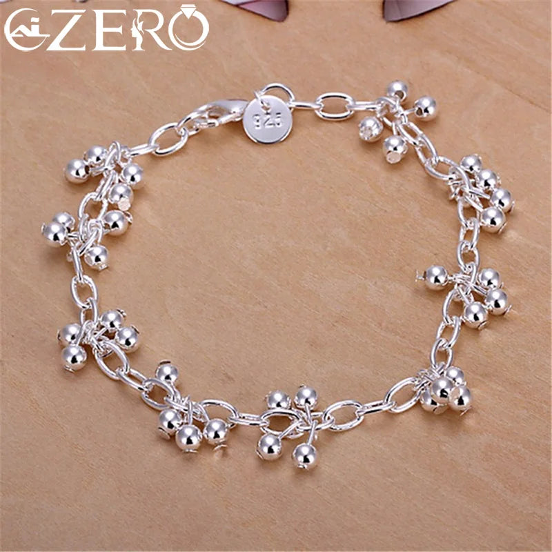 Silver Bracelets Charm Beads