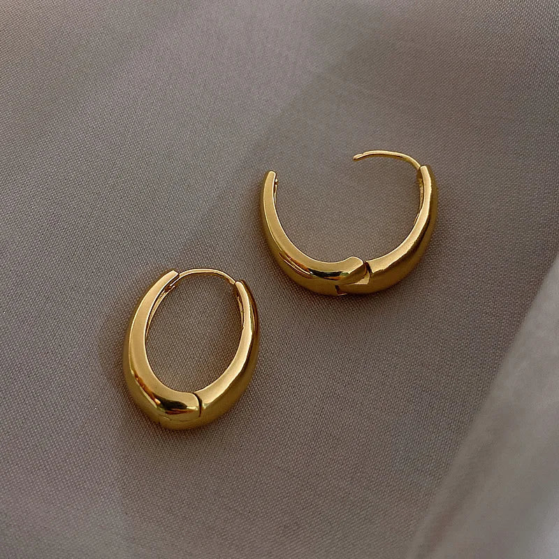 Metal Hoop Earrings