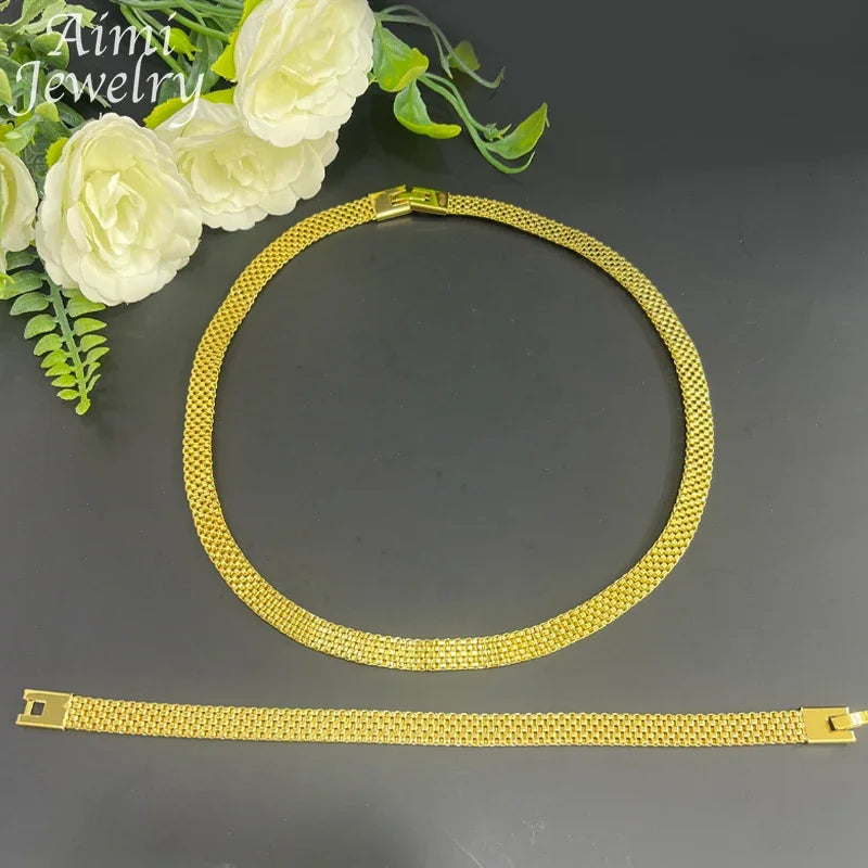 18K Gold Plated Jewelry Set