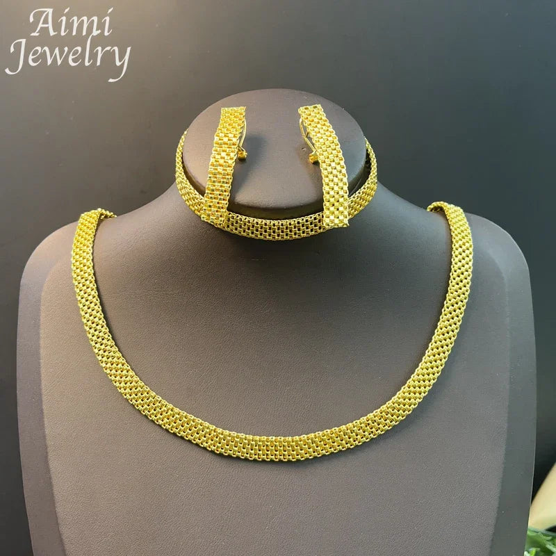 18K Gold Plated Jewelry Set