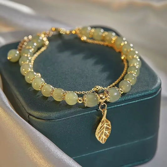 Wrist Strap Bangle Double Chain Bracelet