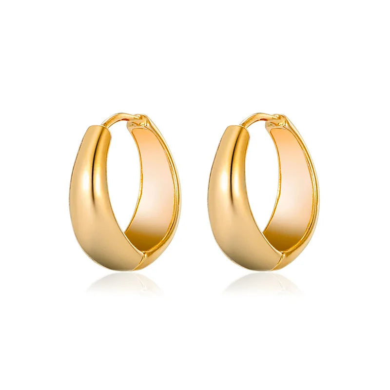 Metal Hoop Earrings
