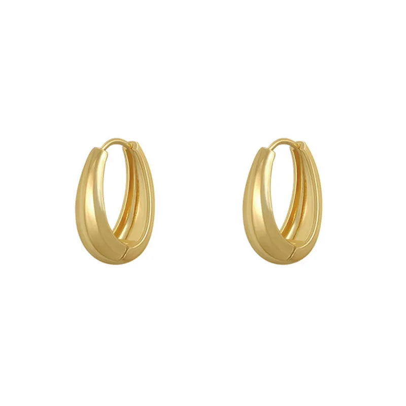 Metal Hoop Earrings