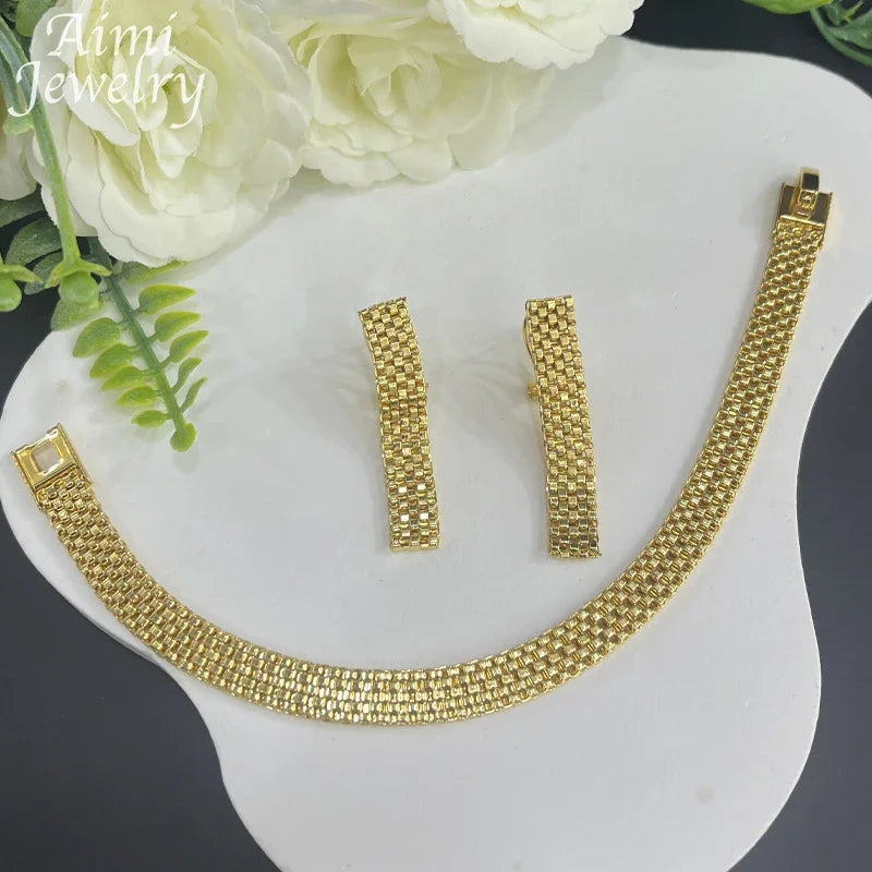 18K Gold Plated Jewelry Set