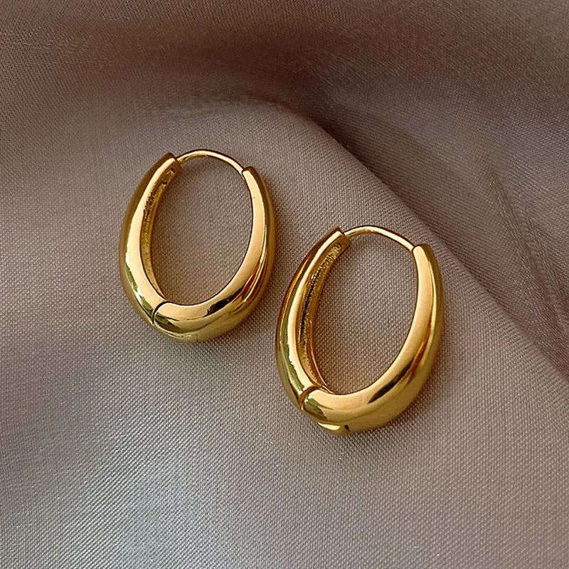 Metal Hoop Earrings