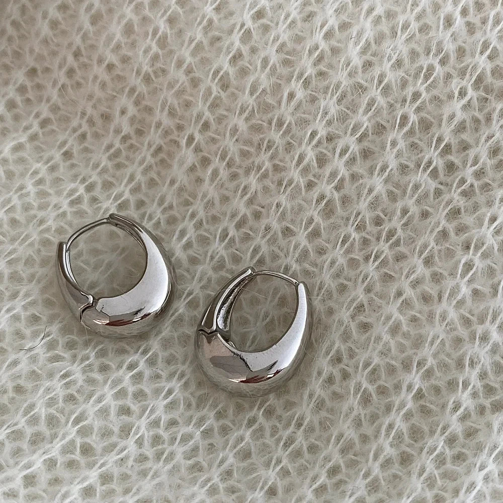 Metal Hoop Earrings