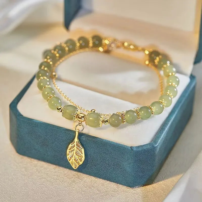 Wrist Strap Bangle Double Chain Bracelet