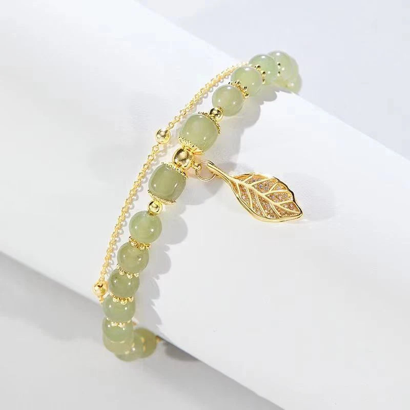 Wrist Strap Bangle Double Chain Bracelet