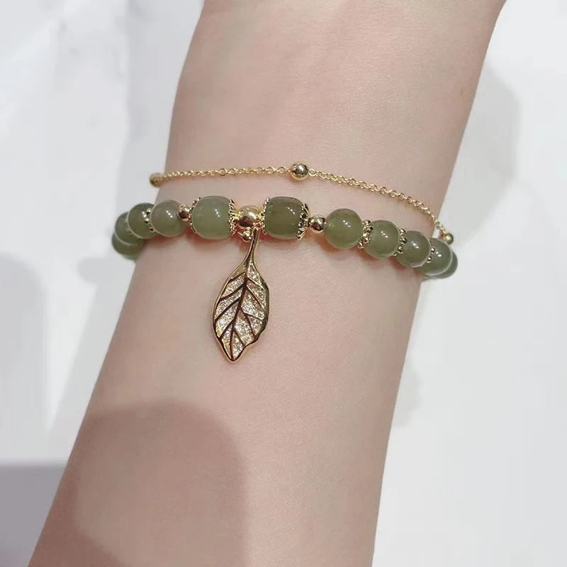 Wrist Strap Bangle Double Chain Bracelet