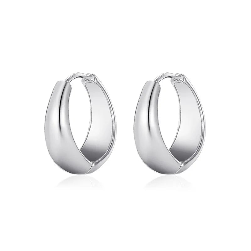 Metal Hoop Earrings
