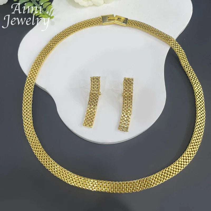 18K Gold Plated Jewelry Set