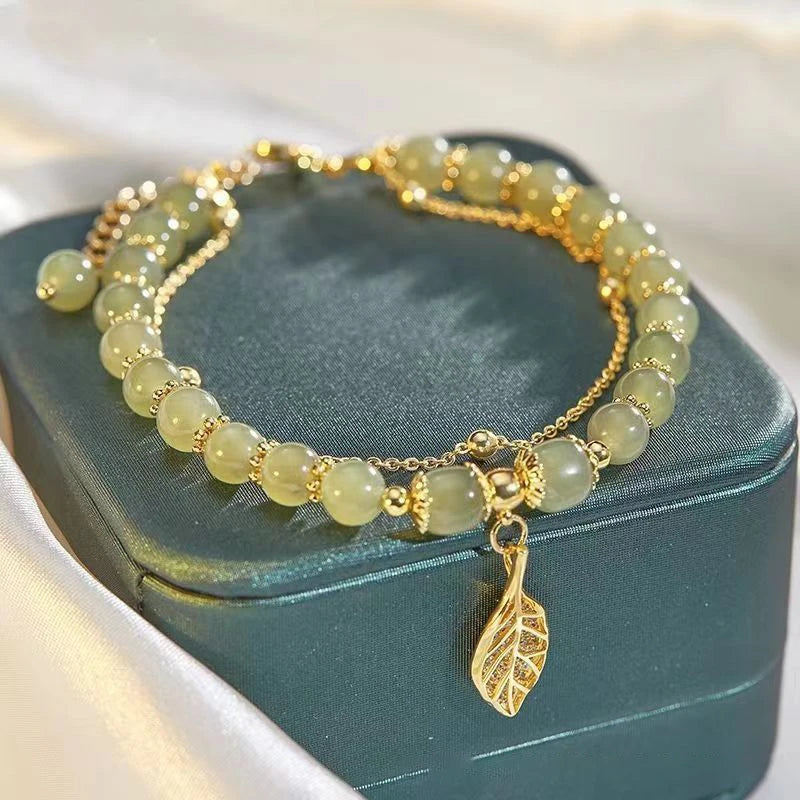 Wrist Strap Bangle Double Chain Bracelet