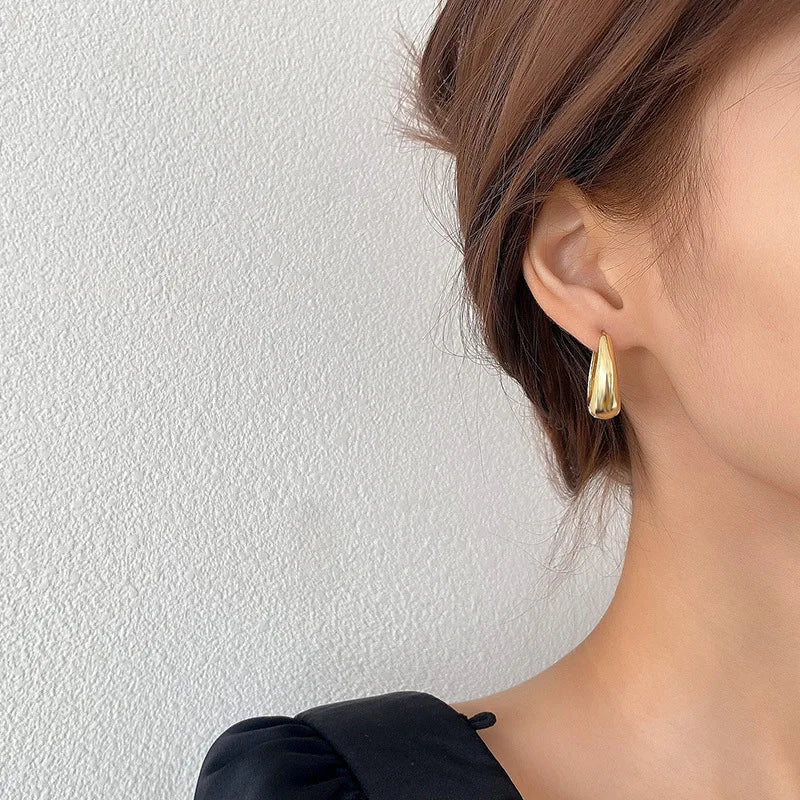 Metal Hoop Earrings